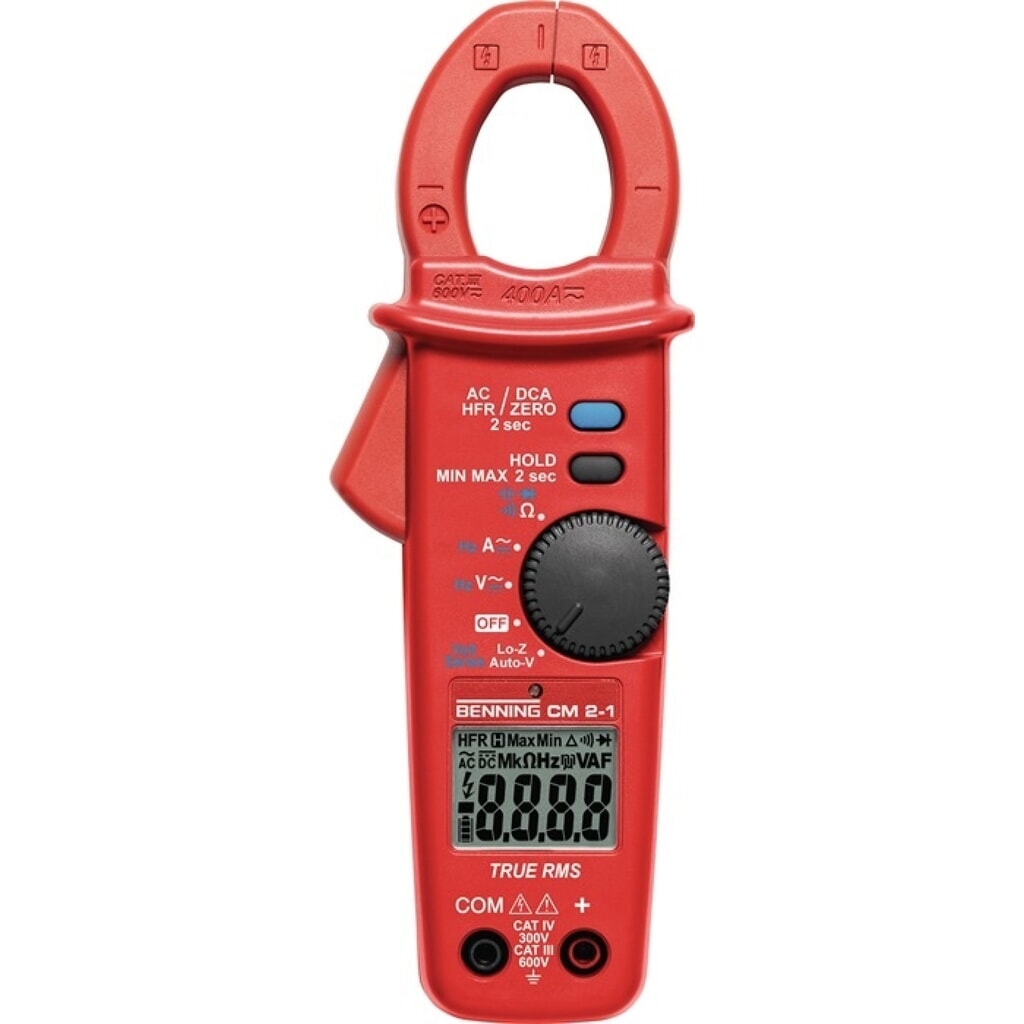 Produktabbildung: BENNING Stromzangenmultimeter CM 2-1, 0,01 - 400 A, CAT IV 600 V, CAT III 100 V