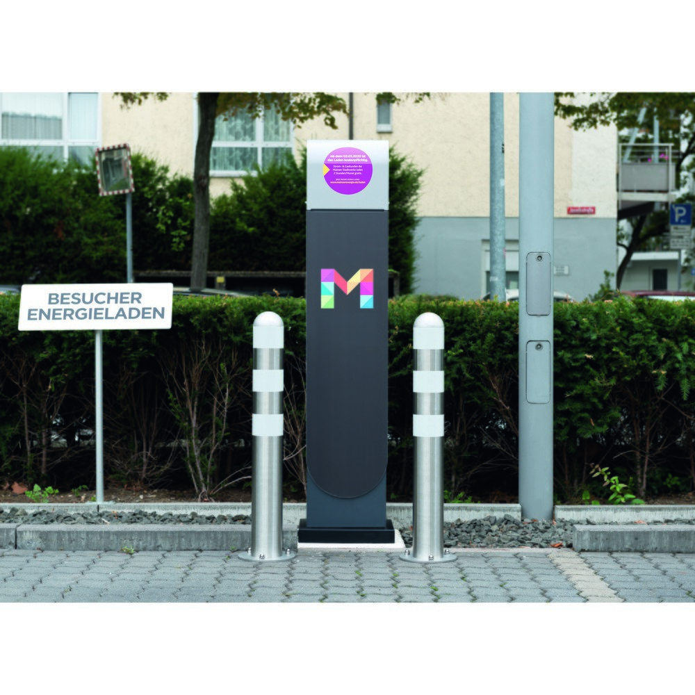 Productafbeelding nr. 4: Beschermpaal voor laadstations I, Ø 108 mm, hoogte 1.200 mm, voor plaatsing in beton, staal, zonder reflecterende ringen