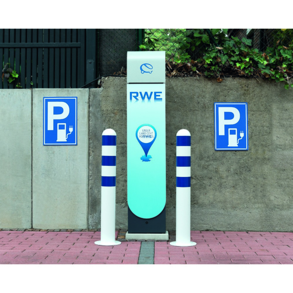 Productafbeelding nr. 5: Beschermpaal voor laadstations I, Ø 108 mm, hoogte 1.200 mm, voor plaatsing in beton, staal, zonder reflecterende ringen