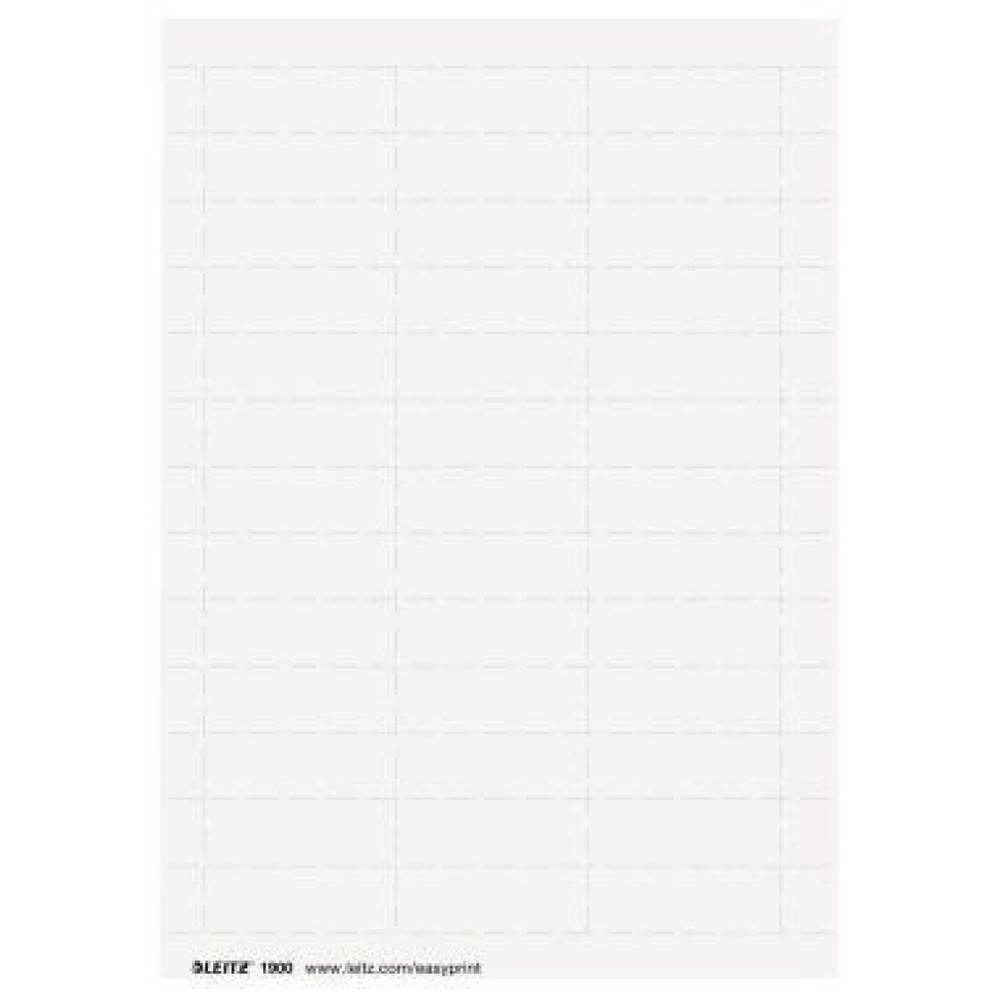 Produktabbildung: Leitz Beschriftungsschild 19000001 blanko 60x21mm weiß 975 St./Pack.