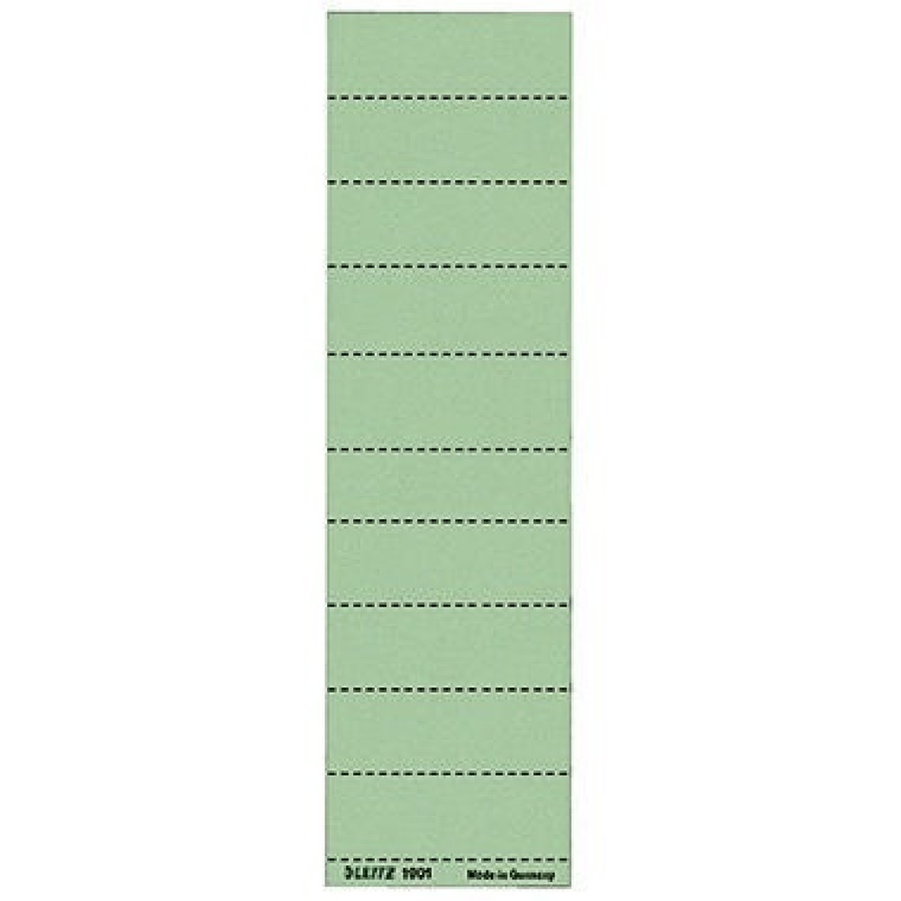 Produktabbildung: Leitz Beschriftungsschild 19010055 blanko 4zeilig grün 100 St./Pack.