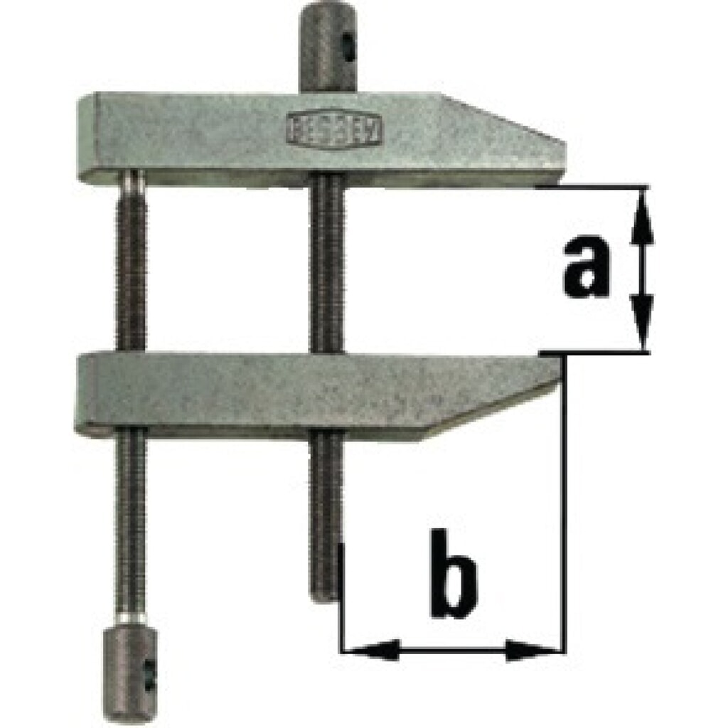 Produktabbildung: Parallelschraubzwinge PA Spann-W.46mm A.26mm BESSEY