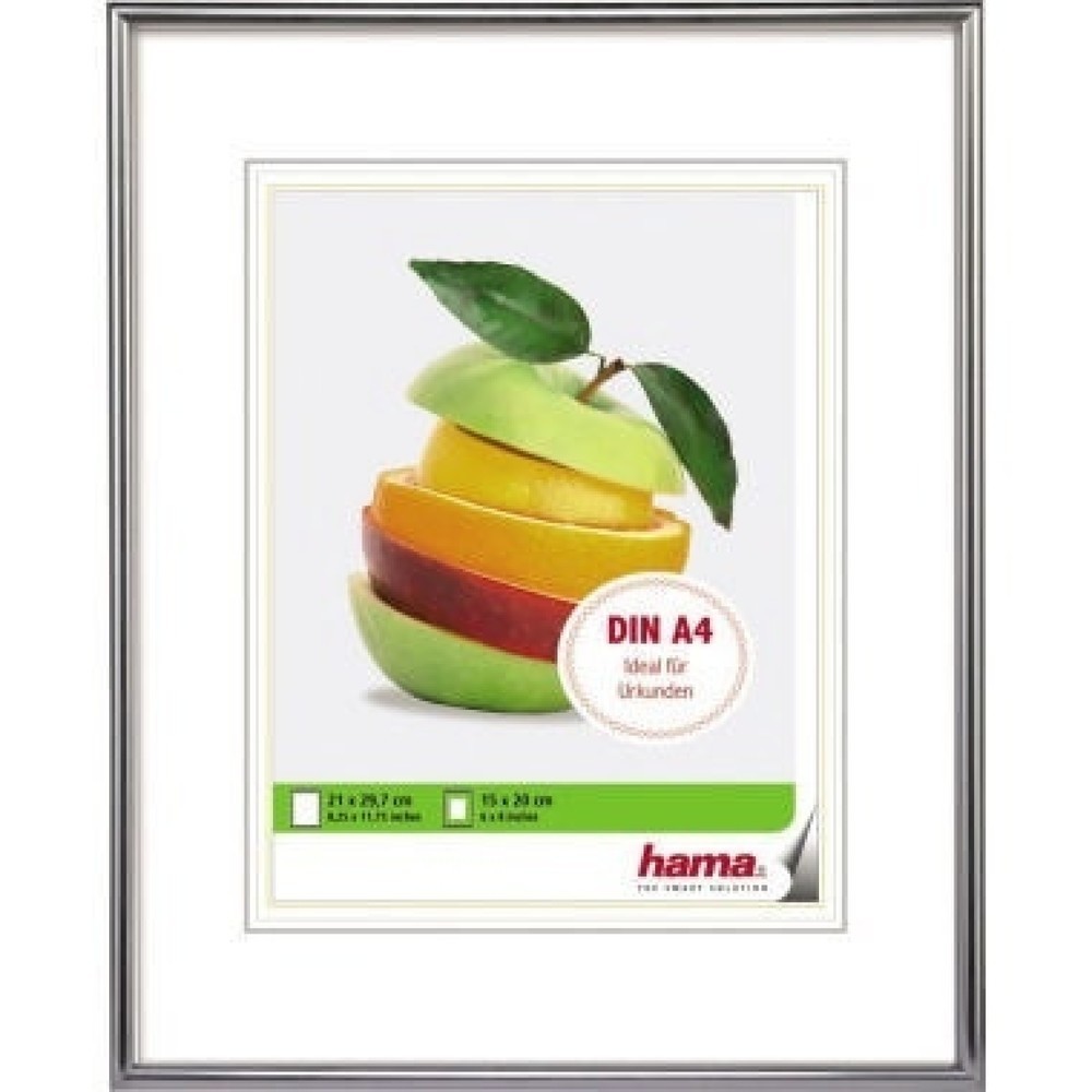 Produktabbildung: Hama Bilderrahmen Sevilla 00066432 21x29,7cm Kunststoff silber