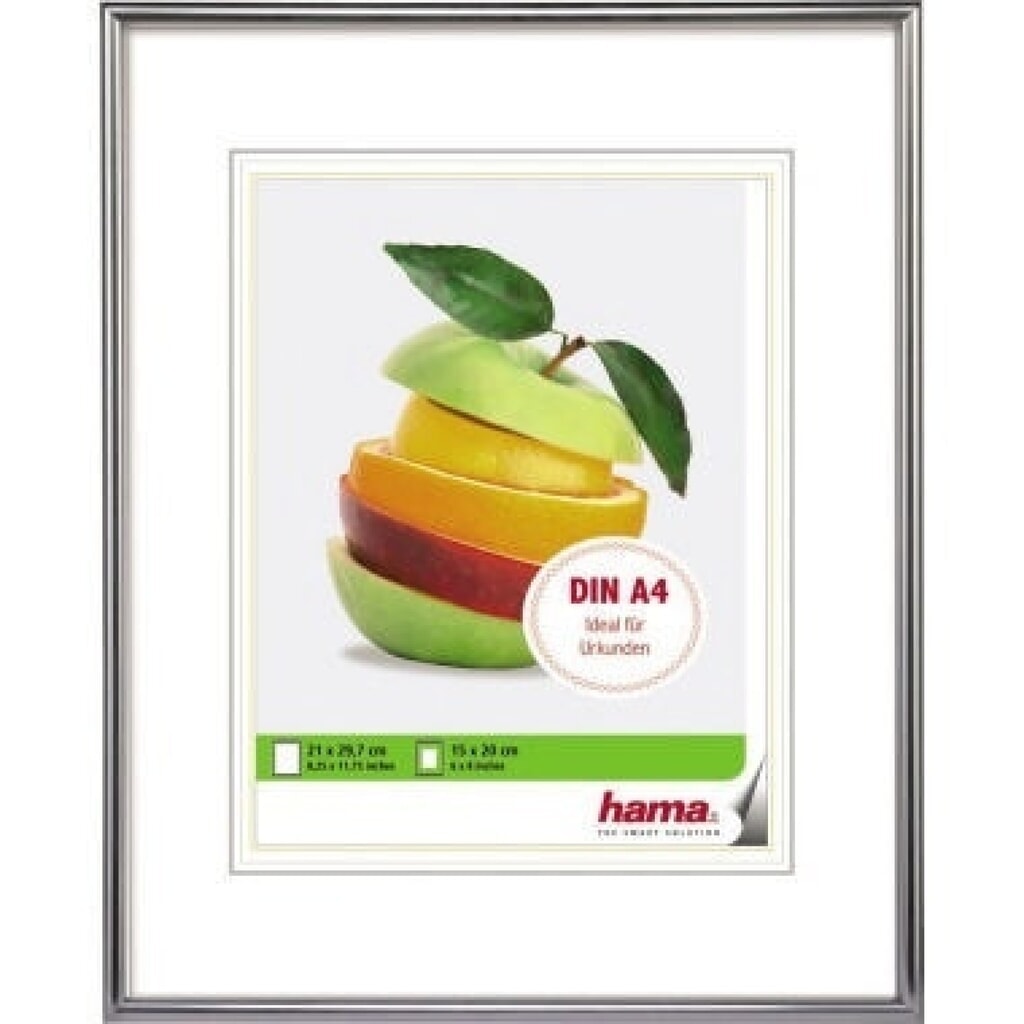 Produktabbildung: Hama Bilderrahmen Sevilla 00066432 21x29,7cm Kunststoff silber