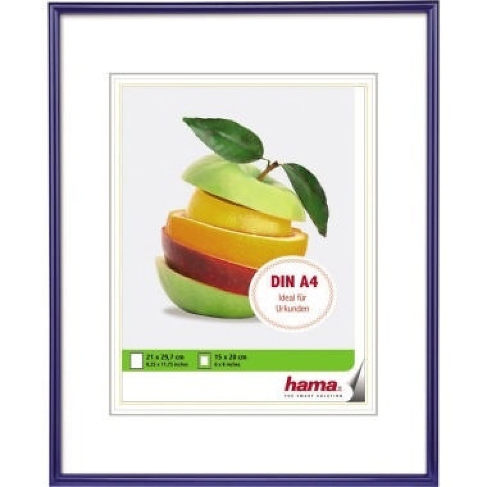 Produktabbildung: Hama Bilderrahmen Sevilla 00066312 21x29,7cm Kunststoff blau