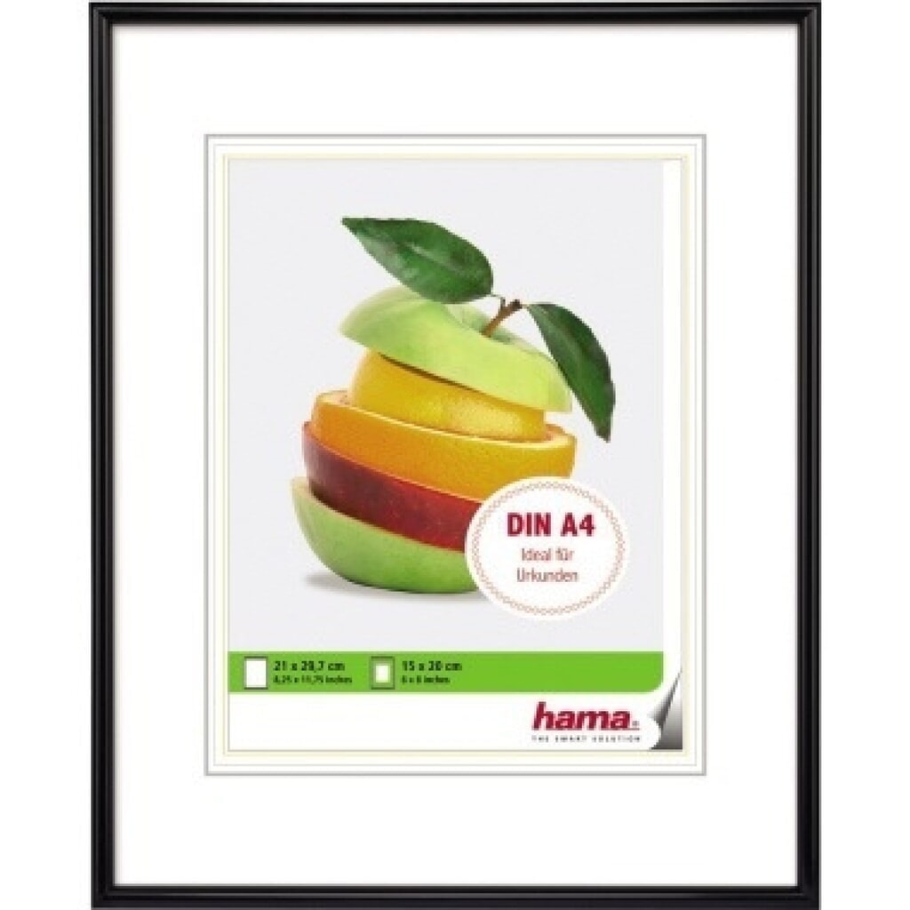 Produktabbildung: Hama Bilderrahmen Sevilla 00066222 21x29,7cm Kunststoff schwarz