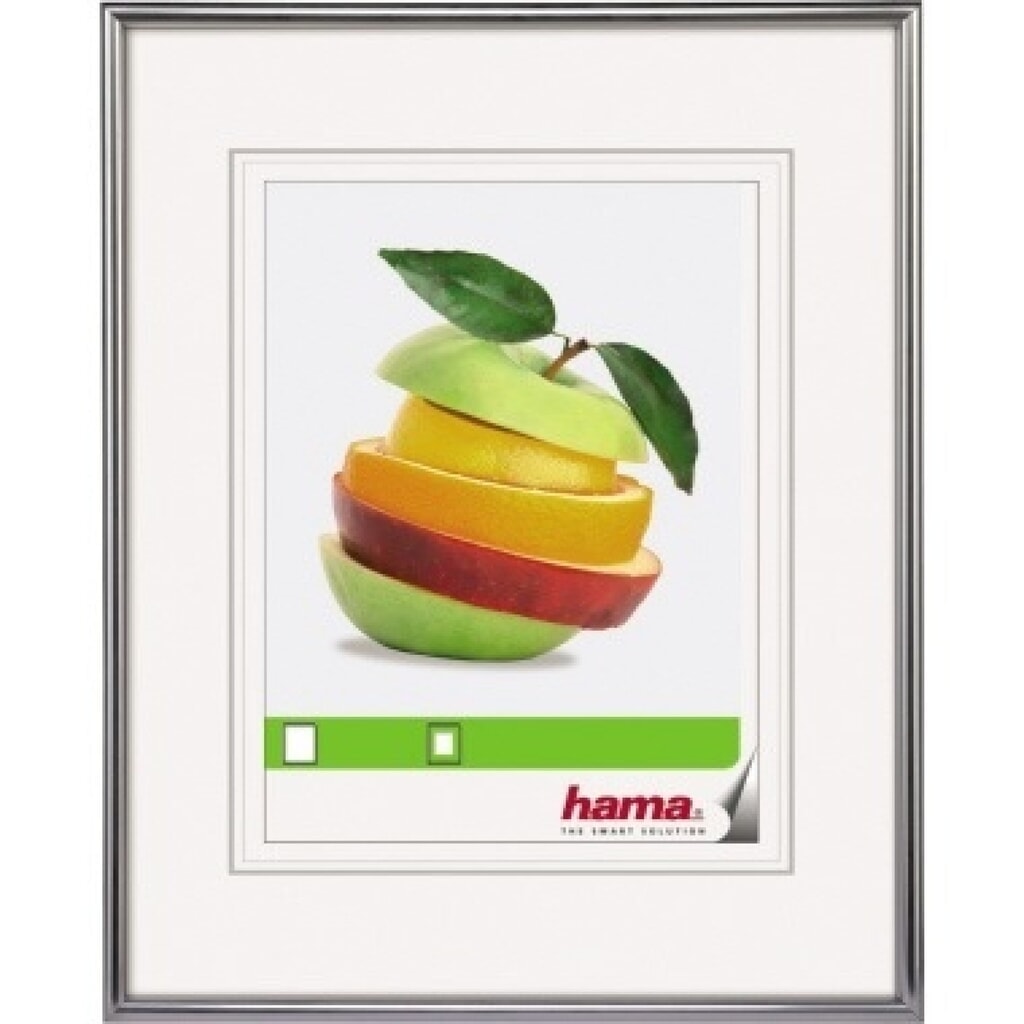 Hama Bilderrahmen Sevilla 00066435 30x40cm Kunststoff silber Produktabbildung: Hama Bilderrahmen Sevilla 00066435 30x40cm Kunststoff silber