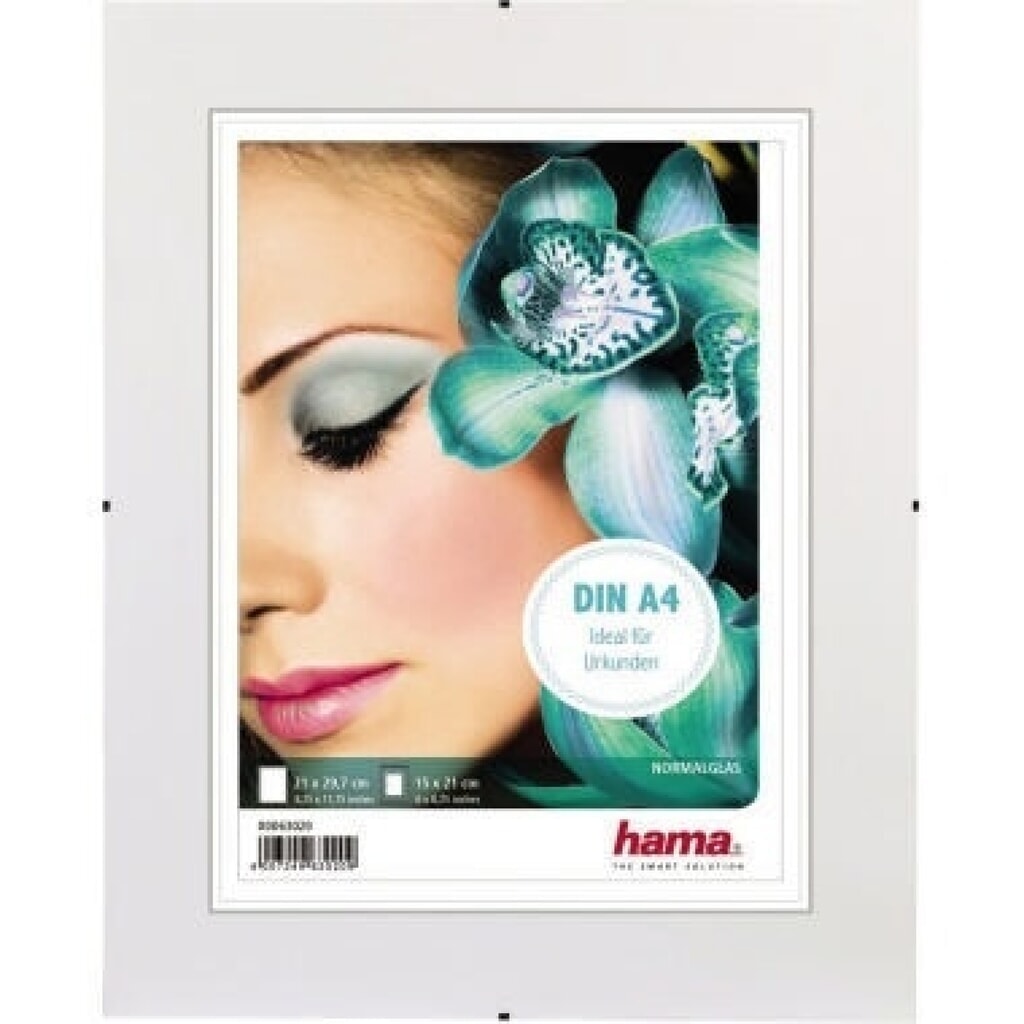 Hama Bilderrahmen Clip-Fix 00063020 21x29,7cm rahmenlos transparent Produktabbildung: Hama Bilderrahmen Clip-Fix 00063020 21x29,7cm rahmenlos transparent