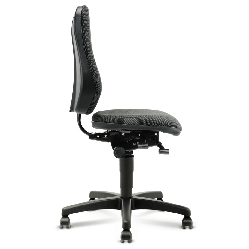 Produktabbildung Nr. 2: bimos Arbeitsdrehstuhl Alpha II, Bodengleiter, schwarz