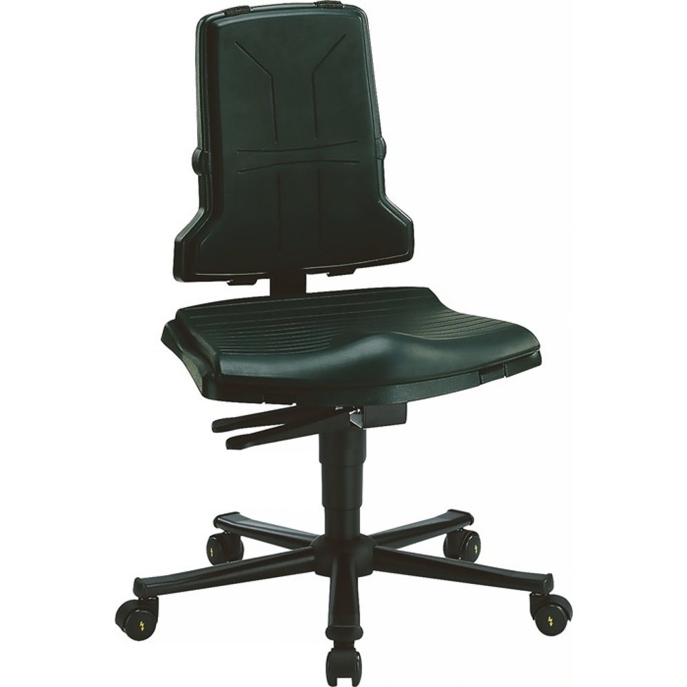 Produktabbildung Nr. 1: bimos  Arbeitsdrehstuhl Sintec B, Polypropylen ESD grau, Rollen, 430-580 mm