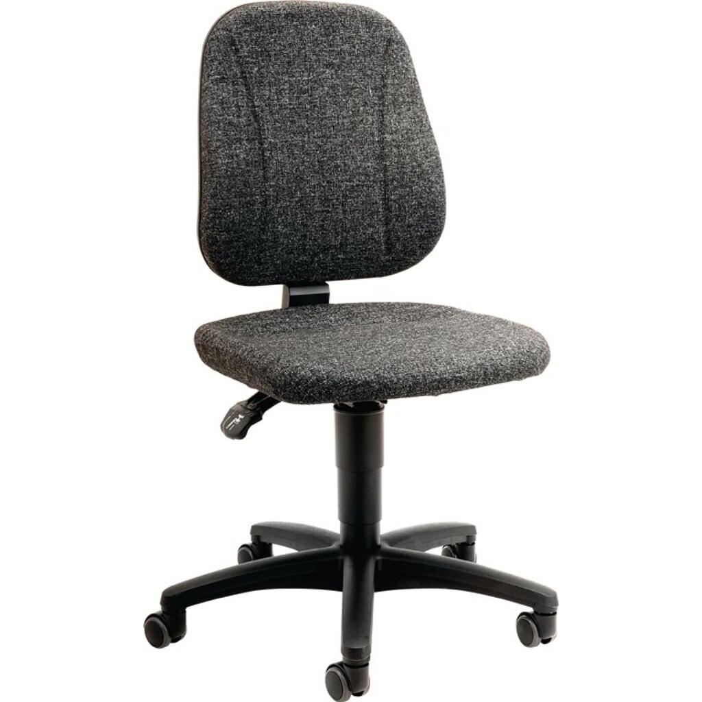 Produktabbildung: bimos Arbeitsdrehstuhl Unitec, Stoffpolster grau, Rollen, 440-620 mm