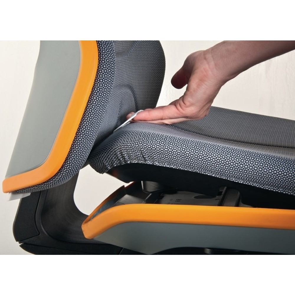 N° de l'image du produit 4 : Chaise de travail pivotante bimos Neon, sans élément de rembourrage gris, roulettes, 450-620 mm contact permanent