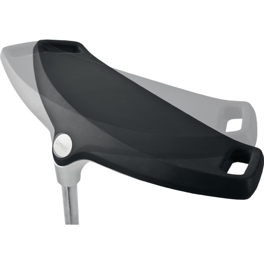 N° de l'image du produit 2 : Assis-debout bimos, hauteur d'assise réglable 620-850 mm, mousse intégrale, aluminium argenté