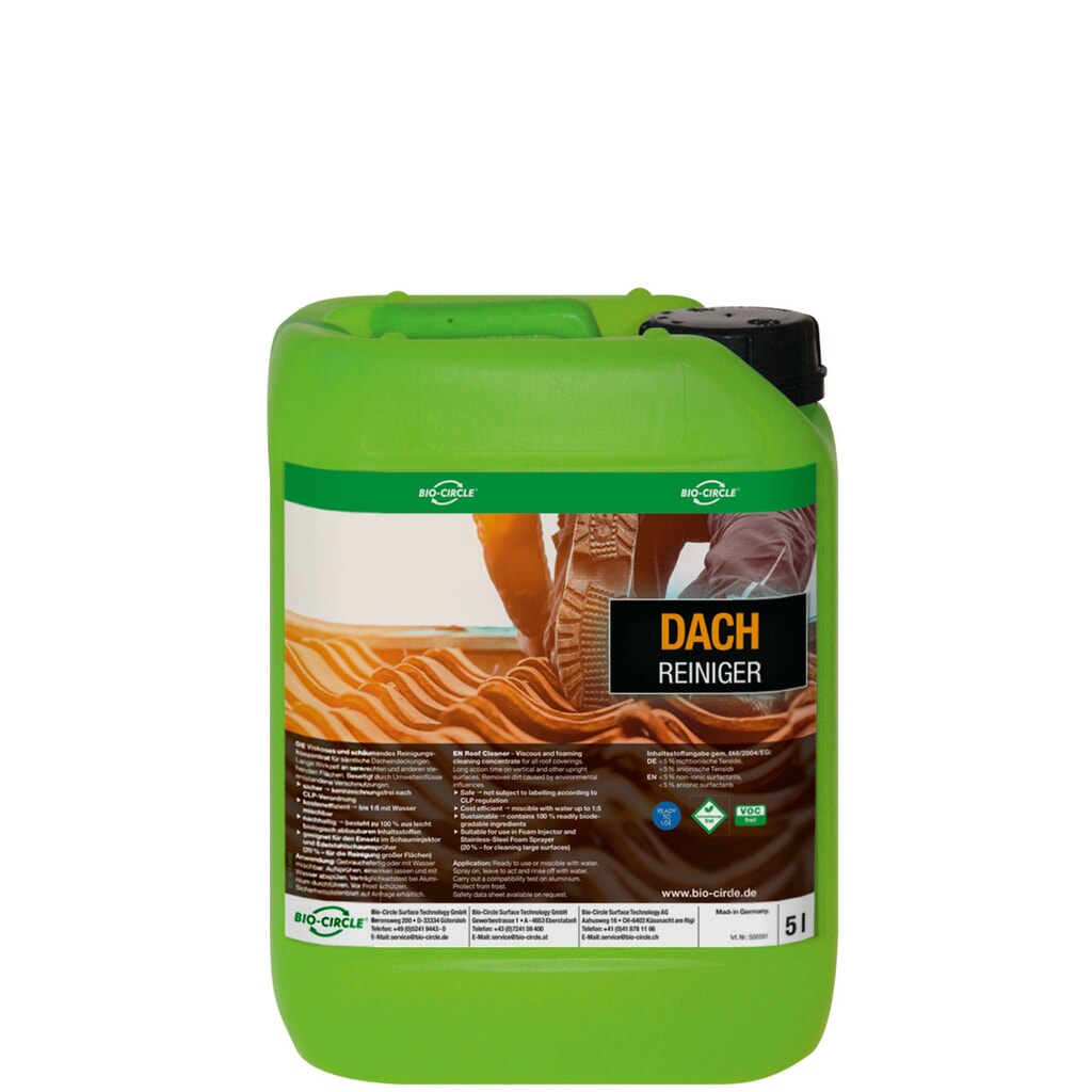 BIO-CIRCLE Dachreiniger, 5-l-Kanister Produktabbildung Nr. 1: BIO-CIRCLE Dachreiniger, 5-l-Kanister