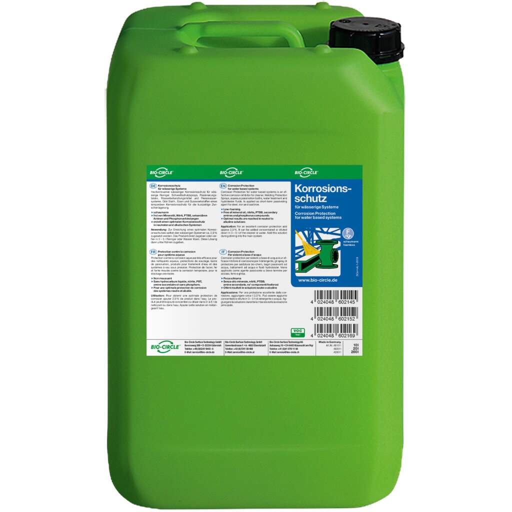 BIO-CIRCLE Korrosionsschutz 100, 20-l-Kanister Produktabbildung: BIO-CIRCLE Korrosionsschutz 100, 20-l-Kanister