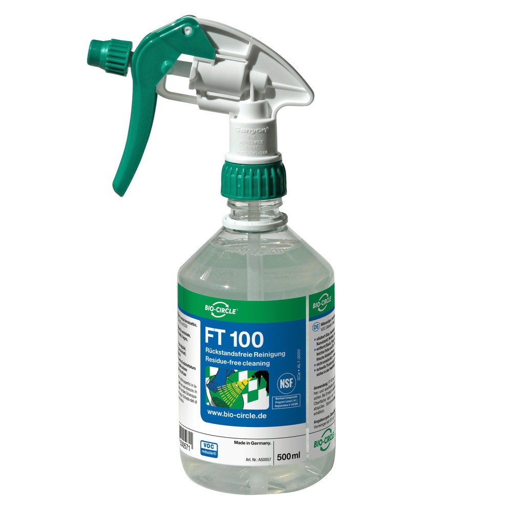 Produktabbildung Nr. 3: BIO-CIRCLE Reinigungsmittel FT 100, tensidfrei, 20x 500-ml-Handsprayflasche
