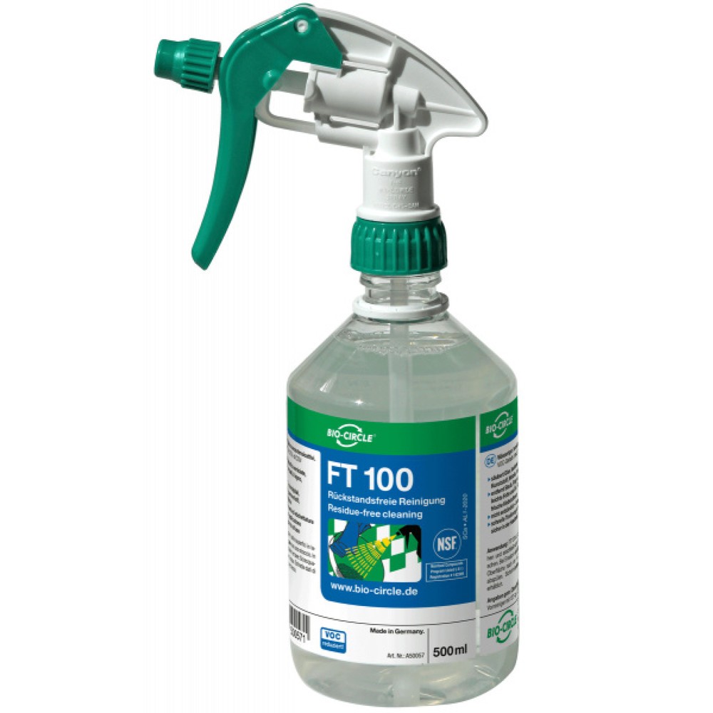 Produktabbildung: BIO-CIRCLE Reinigungsmittel FT 100, tensidfrei, 20x 500-ml-Handsprayflasche