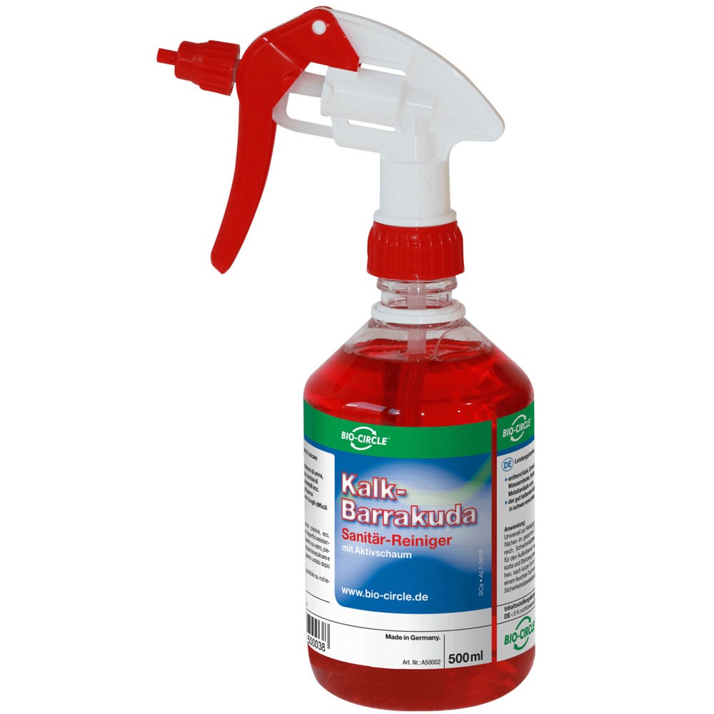 Produktabbildung: BIO-CIRCLE Reinigungsmittel Kalk-Barrakuda, 20x 500-ml-Handsprayflasche