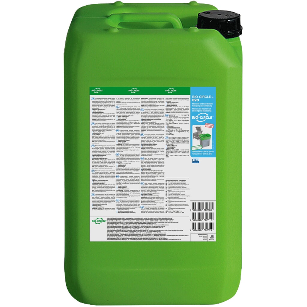 BIO-CIRCLE Reinigungsmittel L Evo, 20-l-Kanister Produktabbildung: BIO-CIRCLE Reinigungsmittel L Evo, 20-l-Kanister