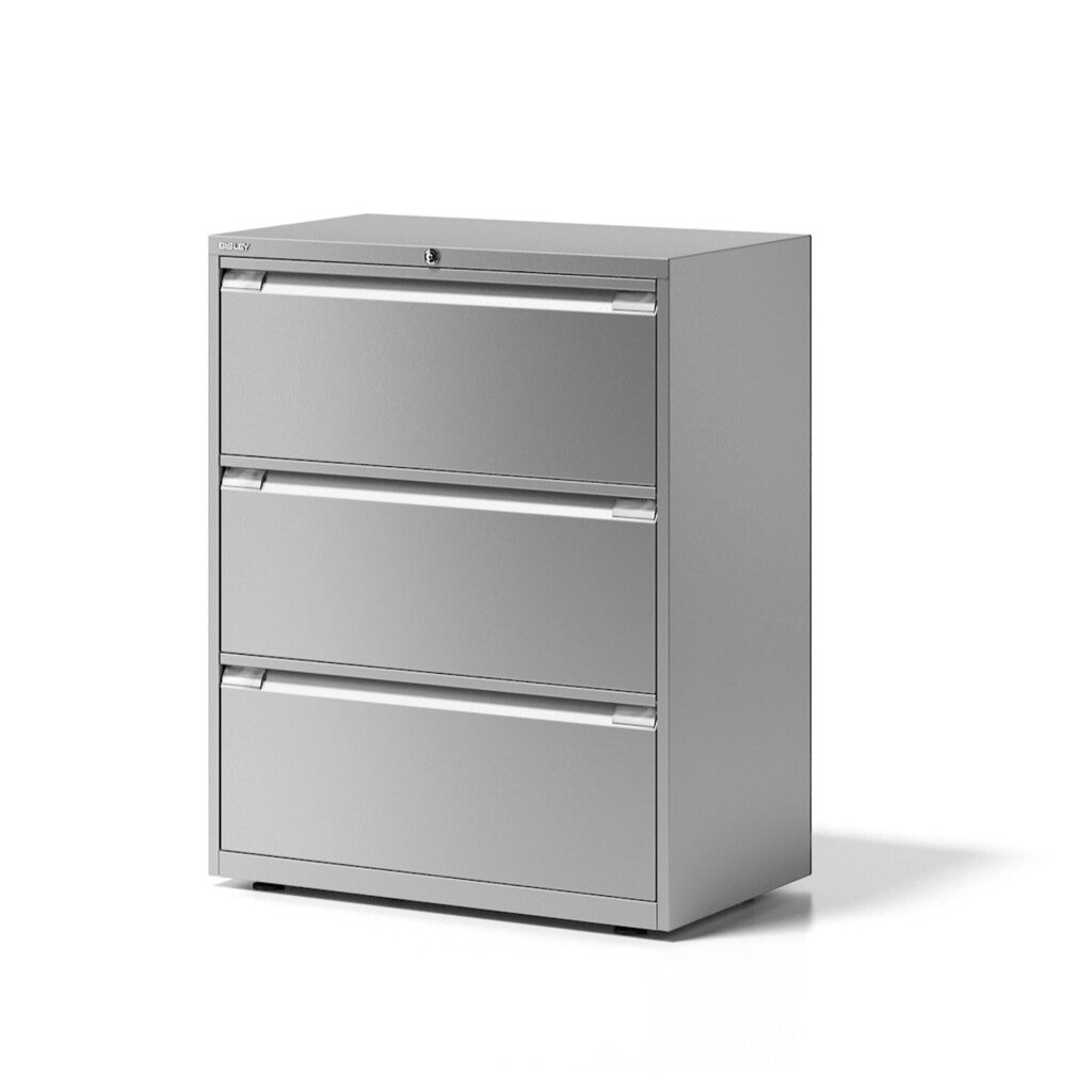 BISLEY Hängeregisterschrank Essentials, 3 Schubladen, lichtgrau Produktabbildung: BISLEY Hängeregisterschrank Essentials, 3 Schubladen, lichtgrau
