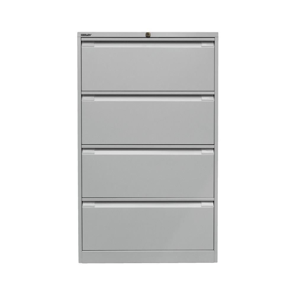 Produktabbildung Nr. 2: BISLEY Hängeregistraturschank, 2-bahnig, 4 Schubladen, grau