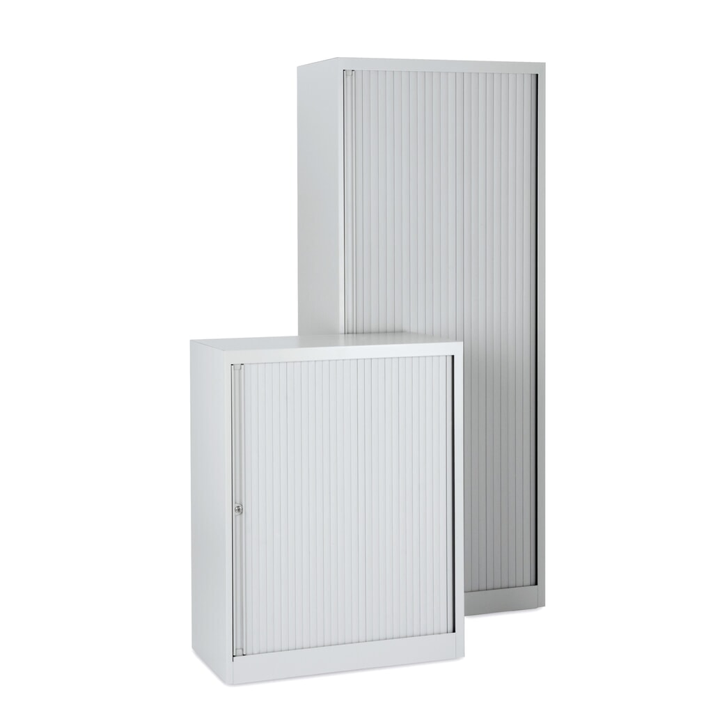 BISLEY Rollladenschrank, 2 OH, Breite 800 mm, schwarz Produktabbildung: BISLEY Rollladenschrank, 2 OH, Breite 800 mm, schwarz
