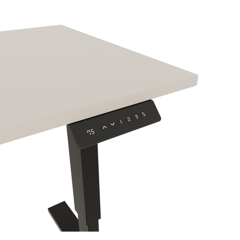 Produktabbildung Nr. 6: BISLEY Schreibtisch E-StarterTech, elektrisch höhenverstellbar, 160 x 80 cm, schwarz, grau