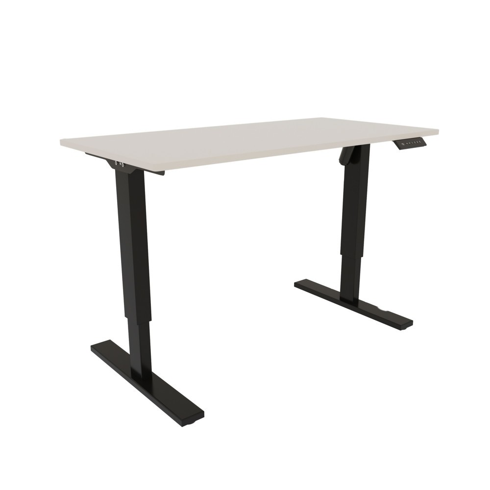 Produktabbildung Nr. 7: BISLEY Schreibtisch E-StarterTech, elektrisch höhenverstellbar, 160 x 80 cm, schwarz, grau