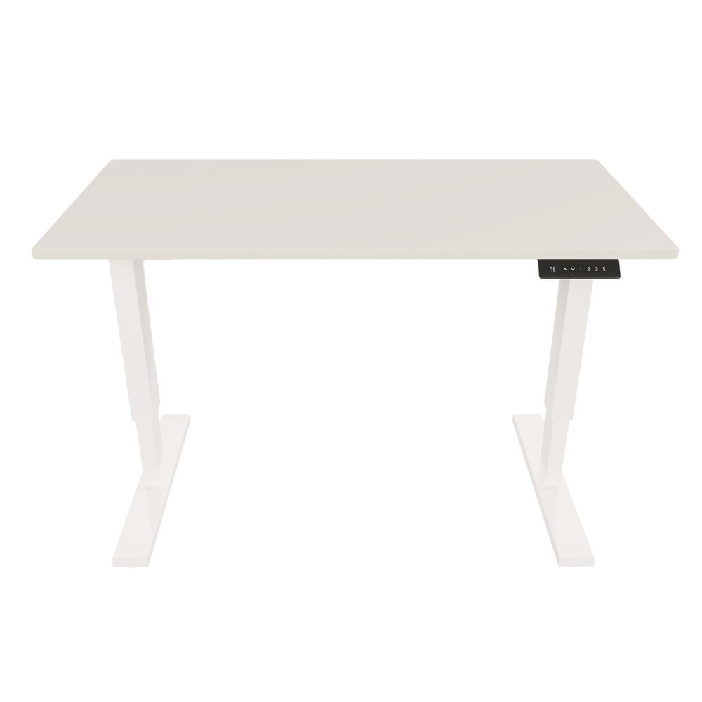 Produktabbildung Nr. 2: BISLEY Schreibtisch E-StarterTech, elektrisch höhenverstellbar, 160 x 80 cm, weiß, grau