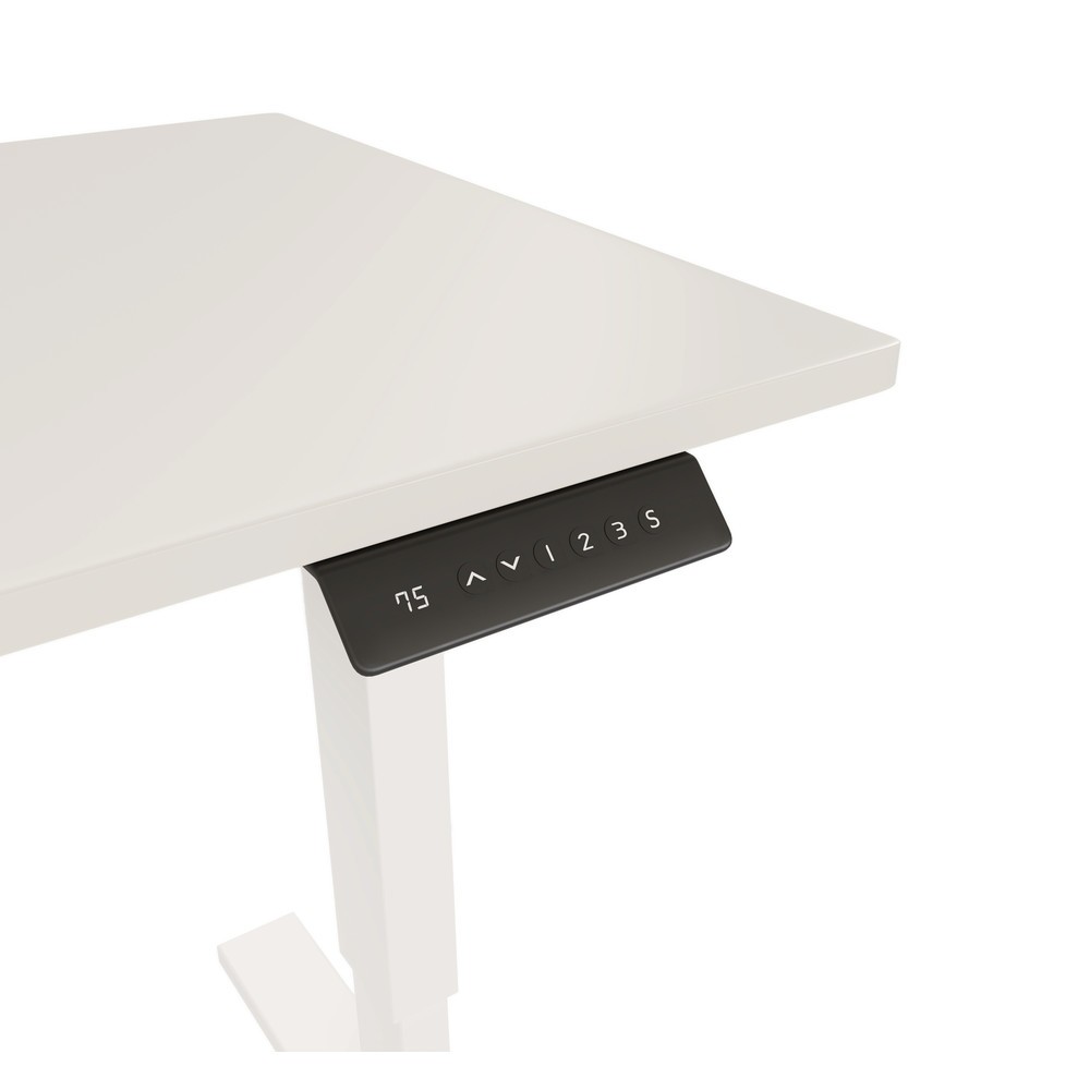 Produktabbildung Nr. 3: BISLEY Schreibtisch E-StarterTech, elektrisch höhenverstellbar, 160 x 80 cm, weiß, grau