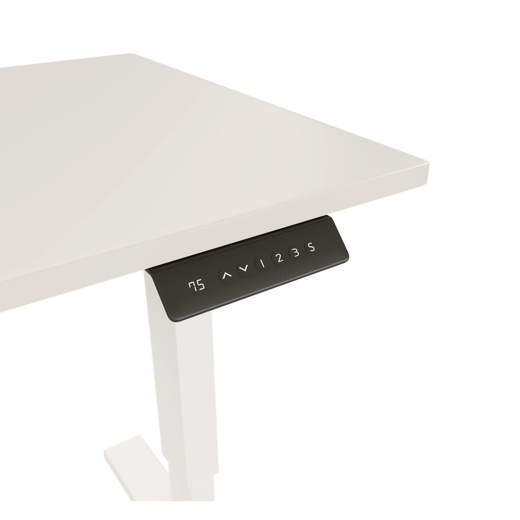 Produktabbildung Nr. 3: BISLEY Schreibtisch E-StarterTech, elektrisch höhenverstellbar, 160 x 80 cm, weiß, grau