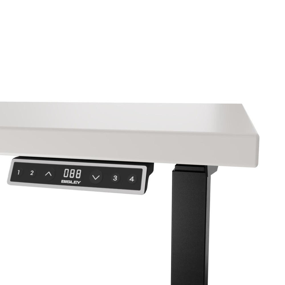 Produktabbildung Nr. 2: BISLEY Schreibtisch E-WonderTech, elektrisch höhenverstellbar, 160 x 80 cm, schwarz, grau