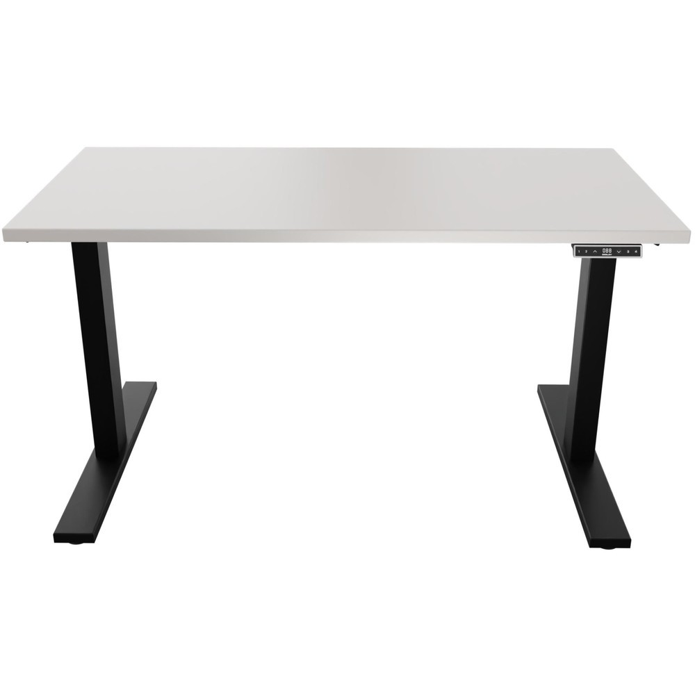 Produktabbildung Nr. 1: BISLEY Schreibtisch E-WonderTech, elektrisch höhenverstellbar, 160 x 80 cm, schwarz, grau