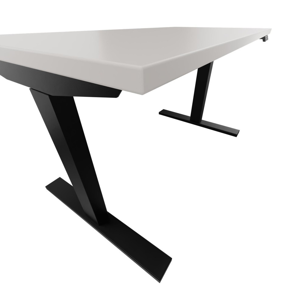 Produktabbildung Nr. 3: BISLEY Schreibtisch E-WonderTech, elektrisch höhenverstellbar, 160 x 80 cm, schwarz, grau