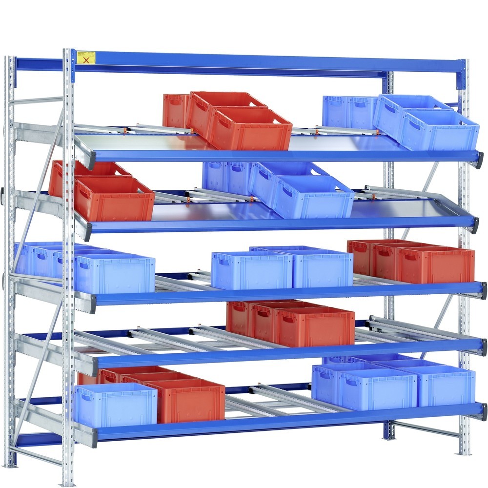 Product afbeelding: Bito stukgoed-doorrolrek, basiselement, h x b x d 2.500 x 2.700 x 1.300 mm