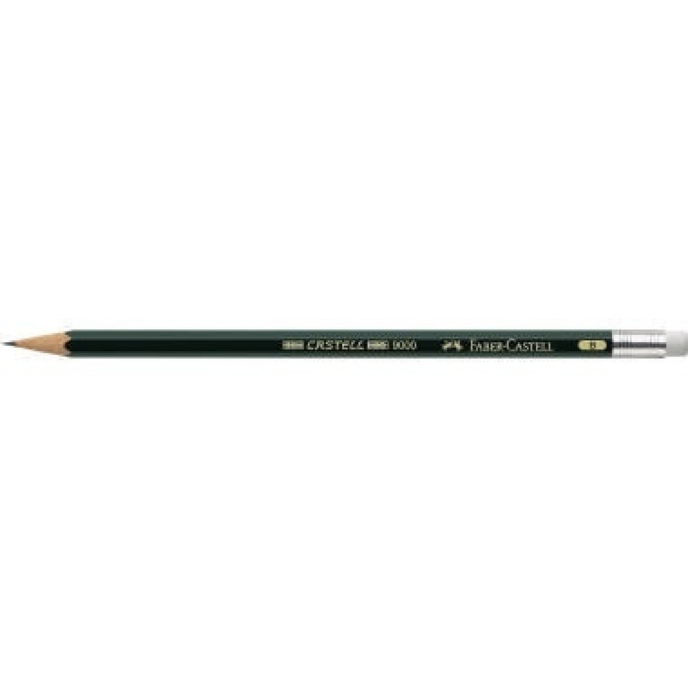 Produktabbildung: Faber-Castell Bleistift CASTELL 9000 119201 B dunkelgrün