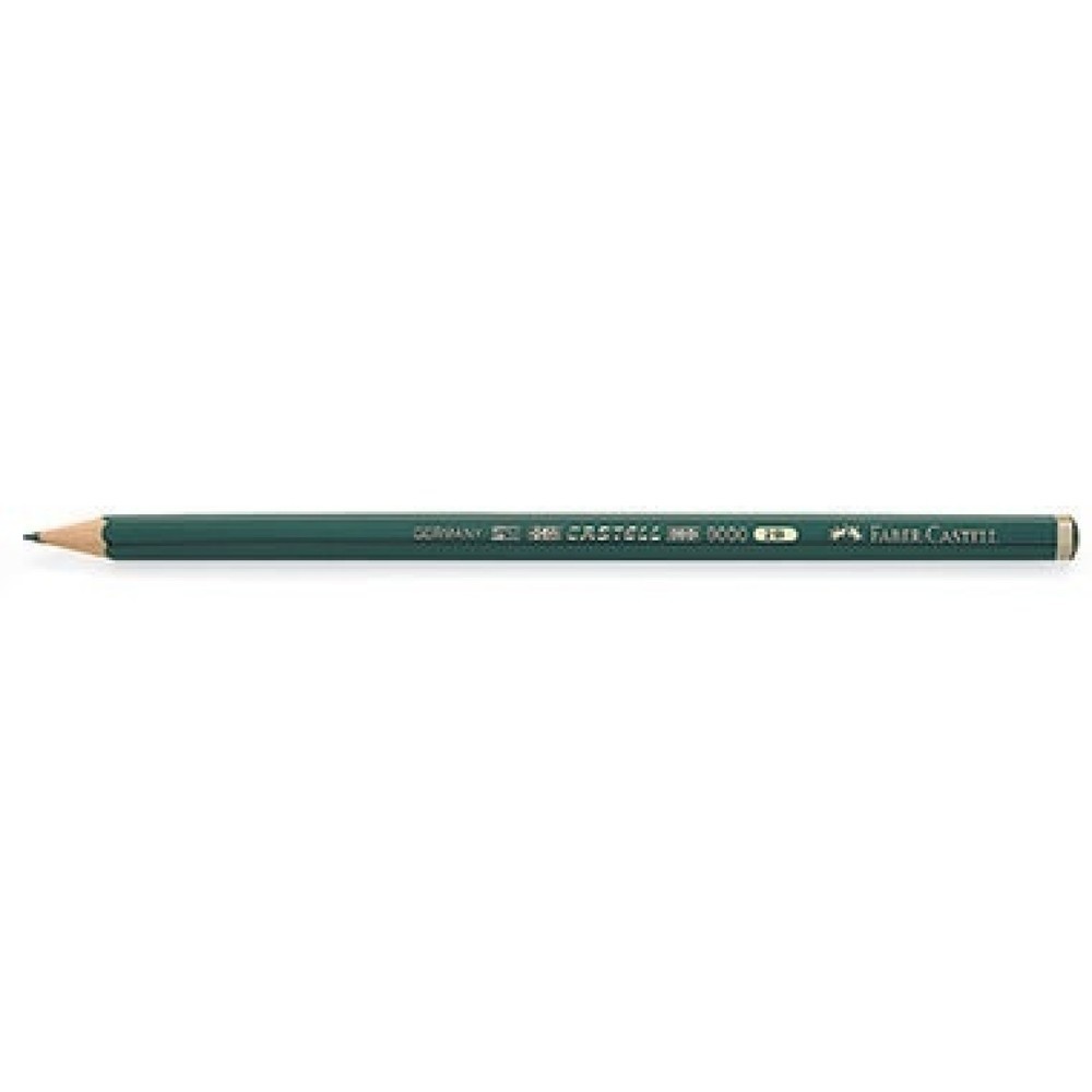 Produktabbildung: Faber-Castell Bleistift CASTELL 9000 119002 2B dunkelgrün