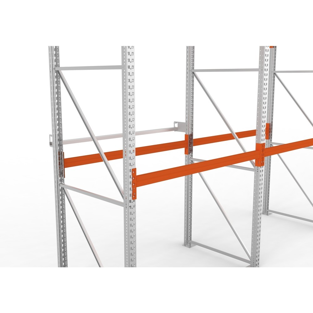 N° de l'image du produit 1 : Blocage anti-traversée pour rayonnage à palettes META MULTIPAL, longueur 1 825 mm