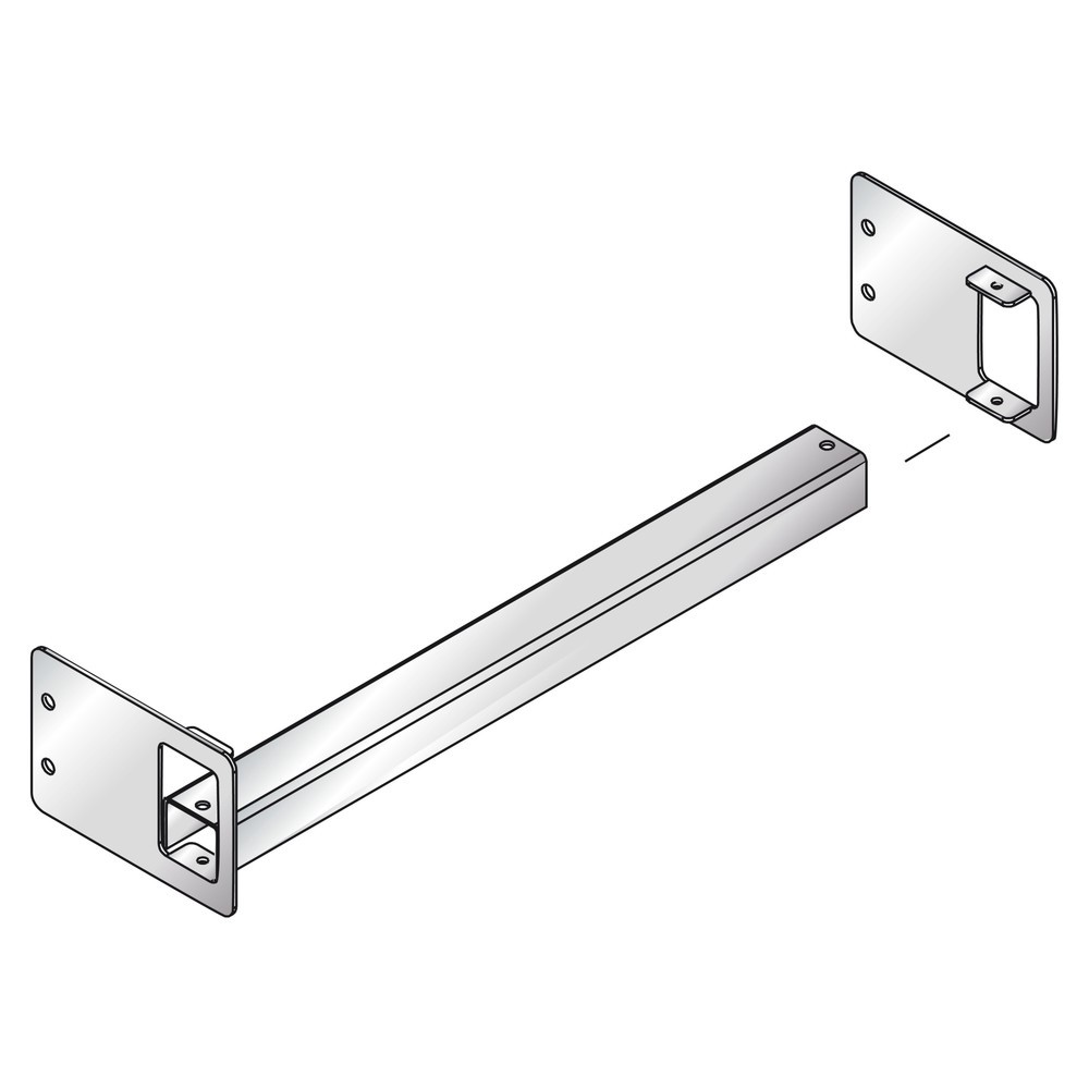 N° de l'image du produit 2 : Blocage anti-traversée pour rayonnage à palettes META MULTIPAL, longueur 1 825 mm