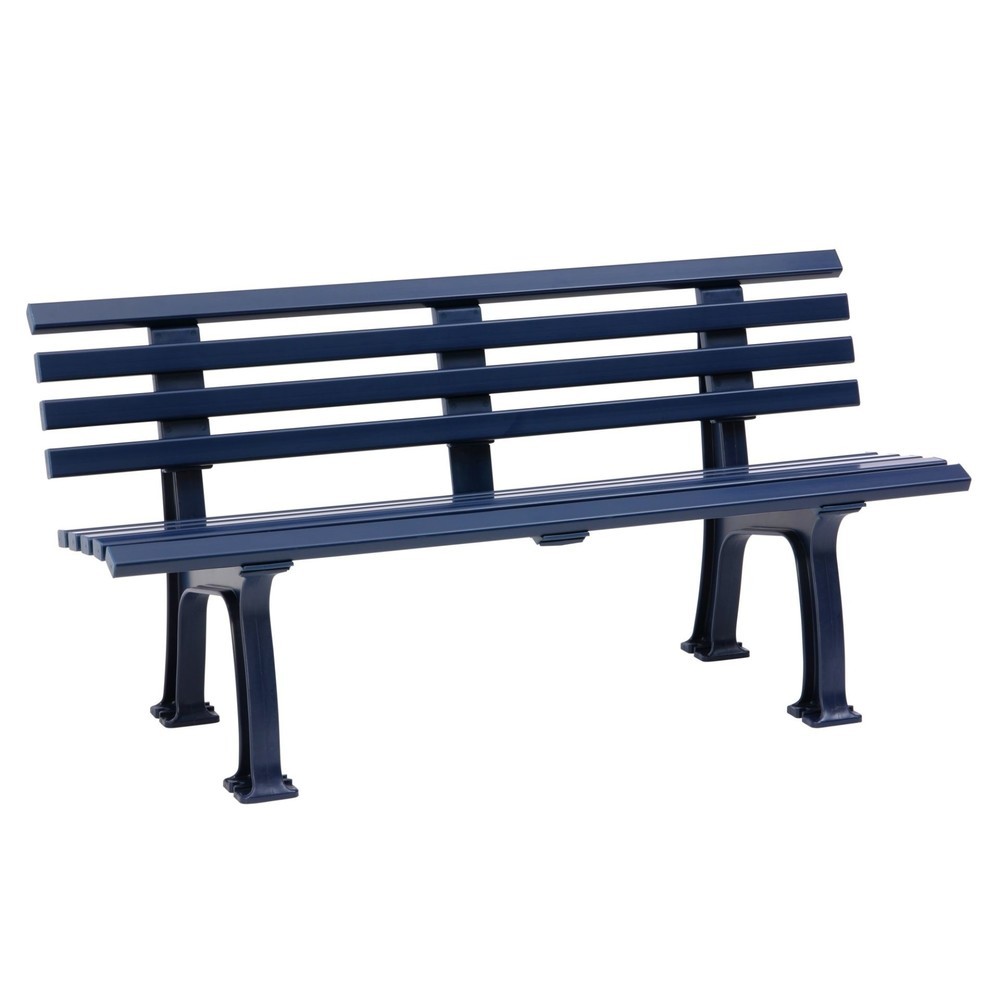 Produktabbildung Nr. 1: BLOME Sitzbank Bern, Länge 1.500 mm, 2-füßig, blau