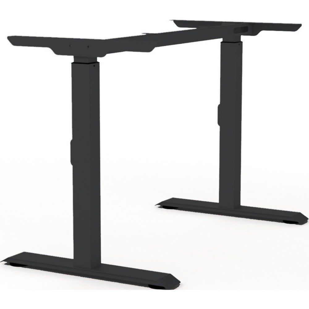 Produktabbildung: BMB Tischgestell verkehrsschwarz RAL 9017, Schrauben, Höhe 900 mm