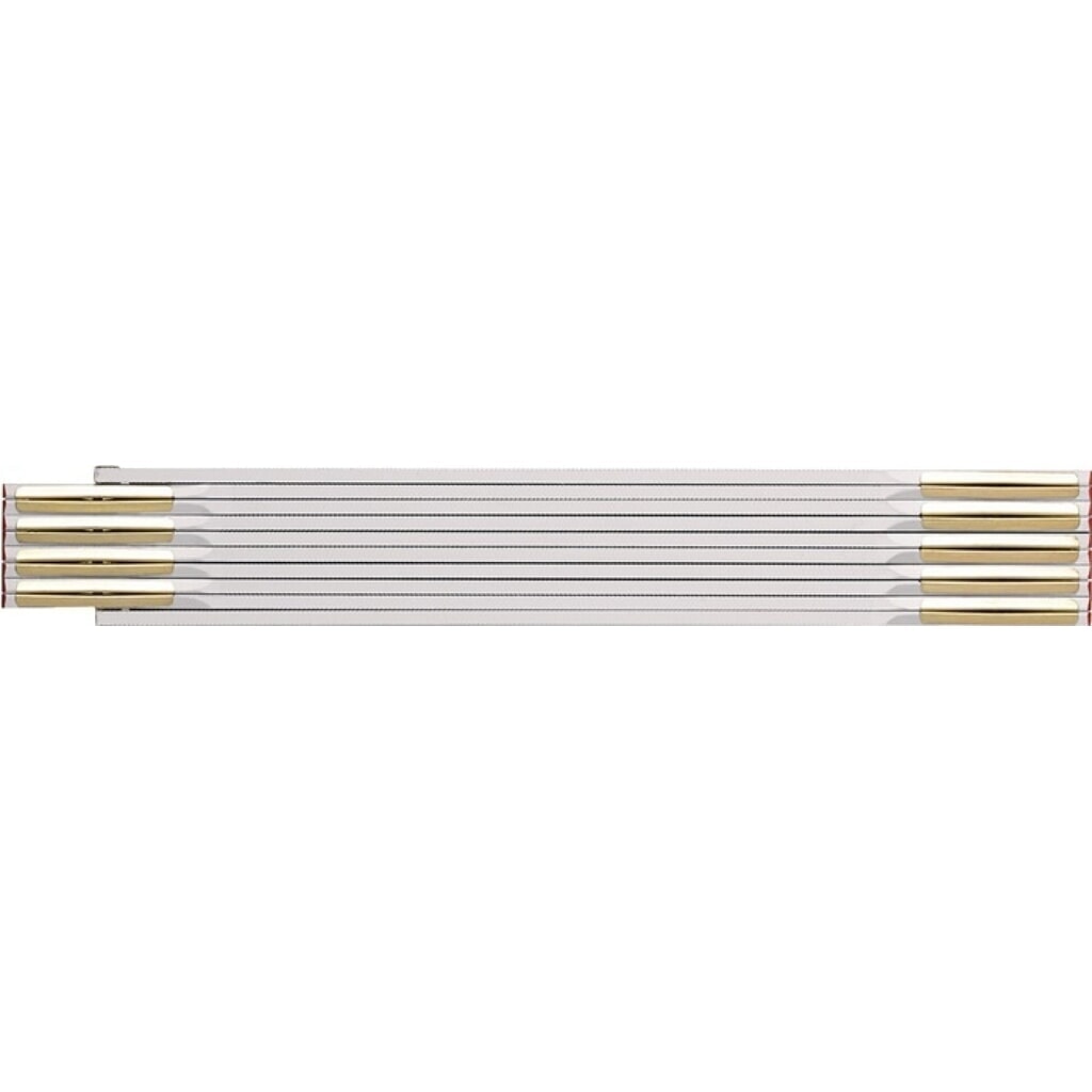 Produktabbildung: BMI Gliedermaßstab 9042, mm/cm EG III, Länge 2 m Breite 16 mm, Buche weiß