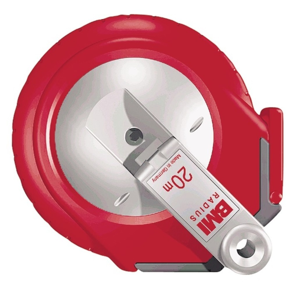 Produktabbildung Nr. 1: BMI Kapselbandmaß RADIUS L.10m Band-B.13mm A mm/cm EG II Ku.weiß Stahlmaßband