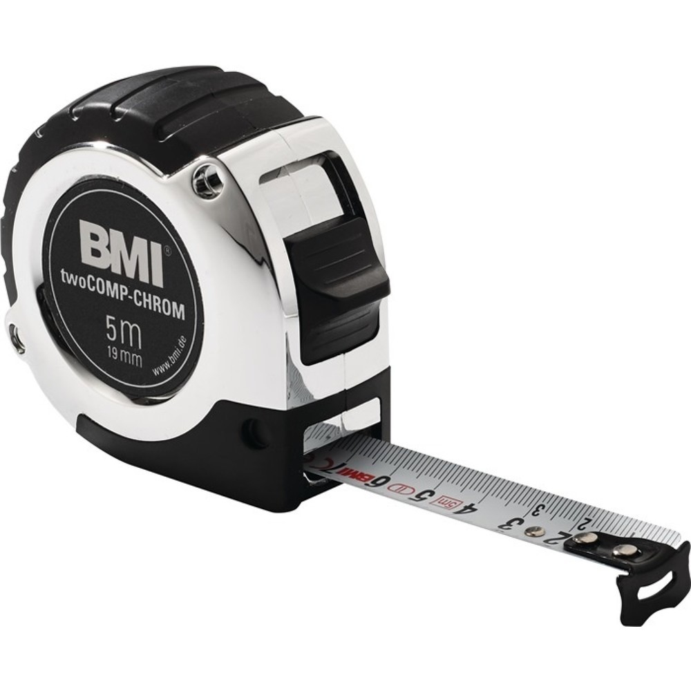 Produktabbildung Nr. 1: BMI Taschenrollbandmaß chrom L.3m B.16mm mm/cm EG II Ku.Automatic