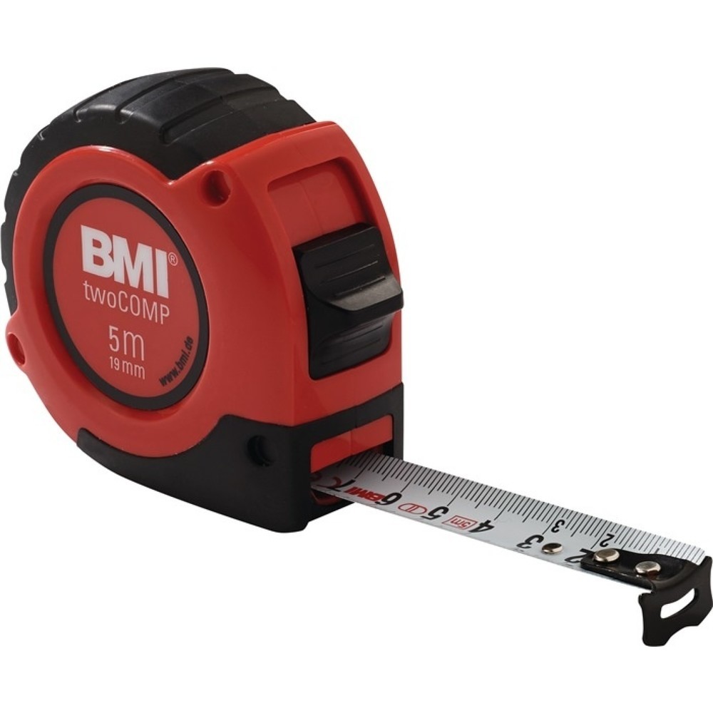Produktabbildung Nr. 1: BMI Taschenrollbandmaß twoComp L.3m B.16mm mm/cm EG II ABS Automatic SB
