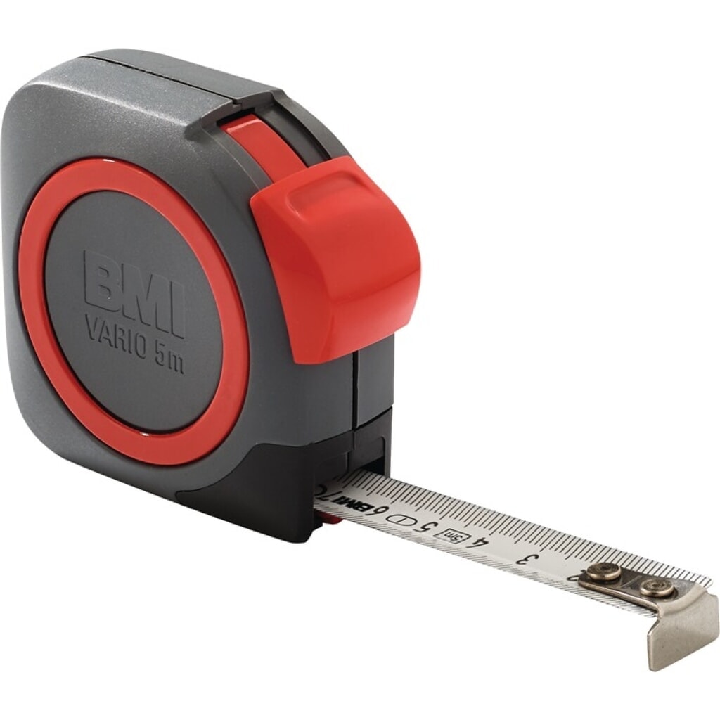 BMI Taschenrollbandmaß VARIO L.3m B.13mm mm/cm EG I (± 0,5 mm/m) Ku.Festst Produktabbildung: BMI Taschenrollbandmaß VARIO L.3m B.13mm mm/cm EG I (± 0,5 mm/m) Ku.Festst