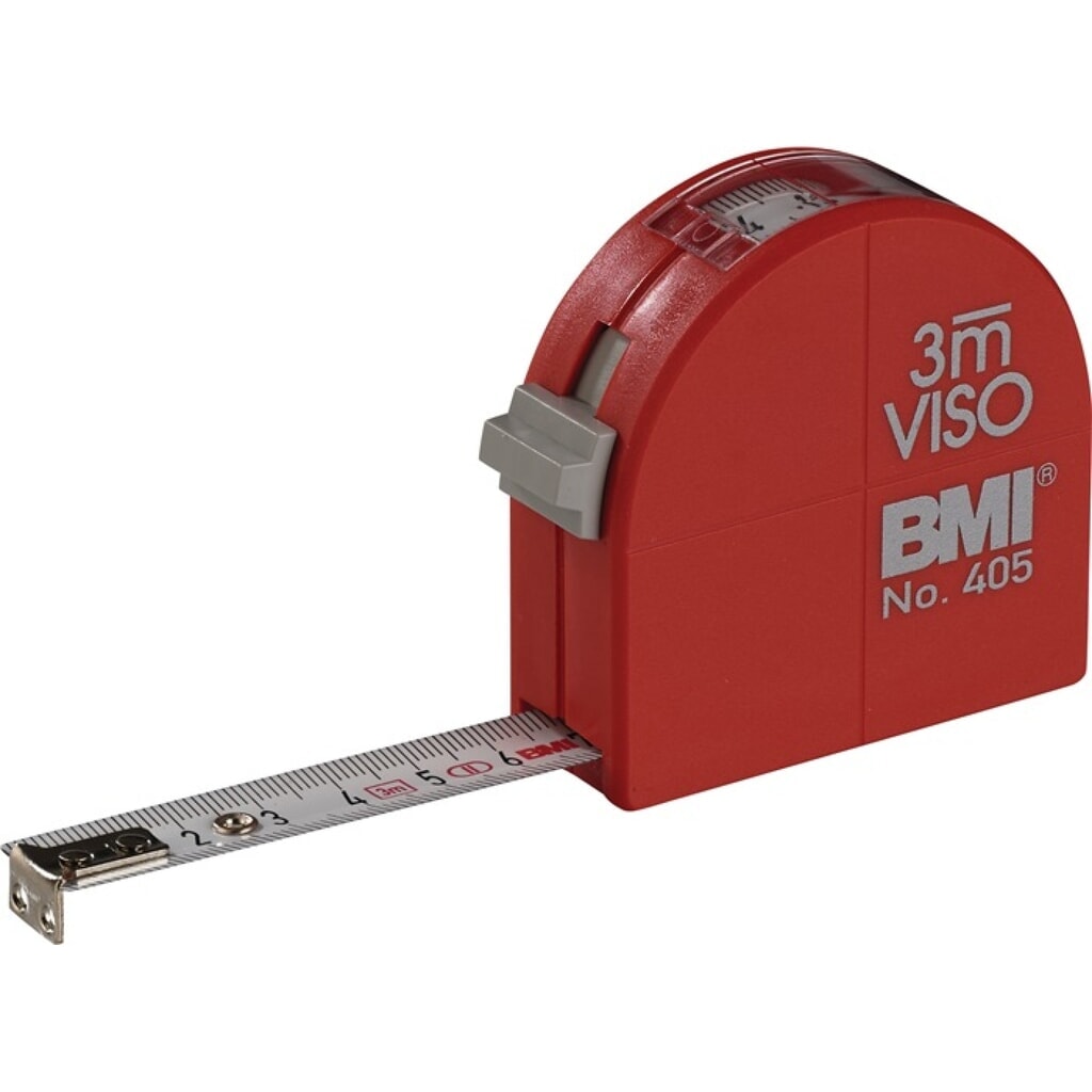 Produktabbildung: BMI Taschenrollbandmaß VISO L.3m B.16mm mm/cm EG II PA Sichtfenster
