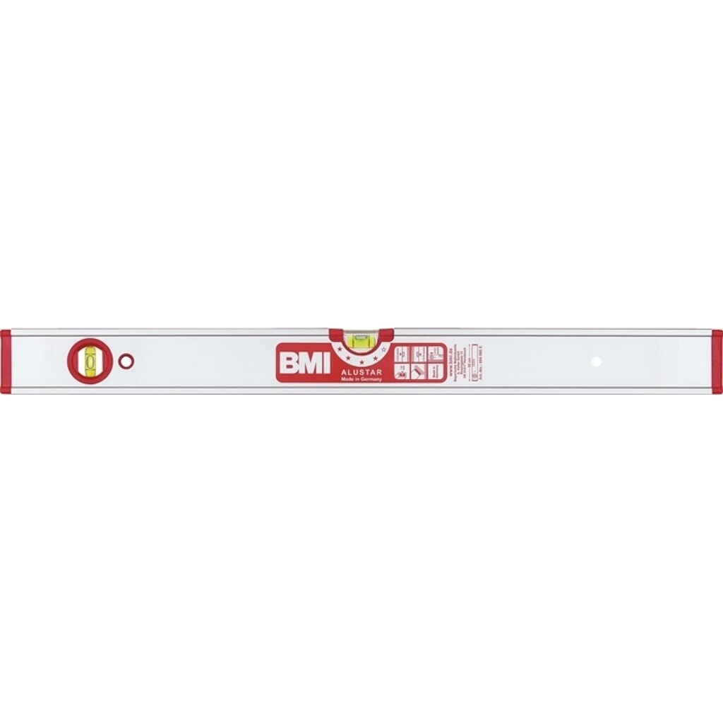 BMI Wasserwaage ALUSTAR 20cm Alu.silber ± 0,5 mm/m Produktabbildung: BMI Wasserwaage ALUSTAR 20cm Alu.silber ± 0,5 mm/m