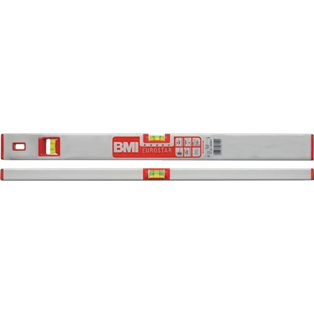BMI Wasserwaage EUROSTAR 690 E 30cm Alu.silber ± 0,5mm/m Produktabbildung: BMI Wasserwaage EUROSTAR 690 E 30cm Alu.silber ± 0,5mm/m