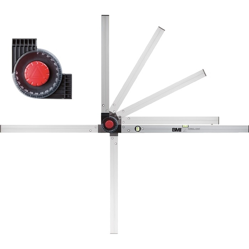 BMI Winkelmessgerät WINKELSTAR, Schenkellänge 80x60 cm, Messbereich 0-270 ° Produktabbildung: BMI Winkelmessgerät WINKELSTAR, Schenkellänge 80x60 cm, Messbereich 0-270 °